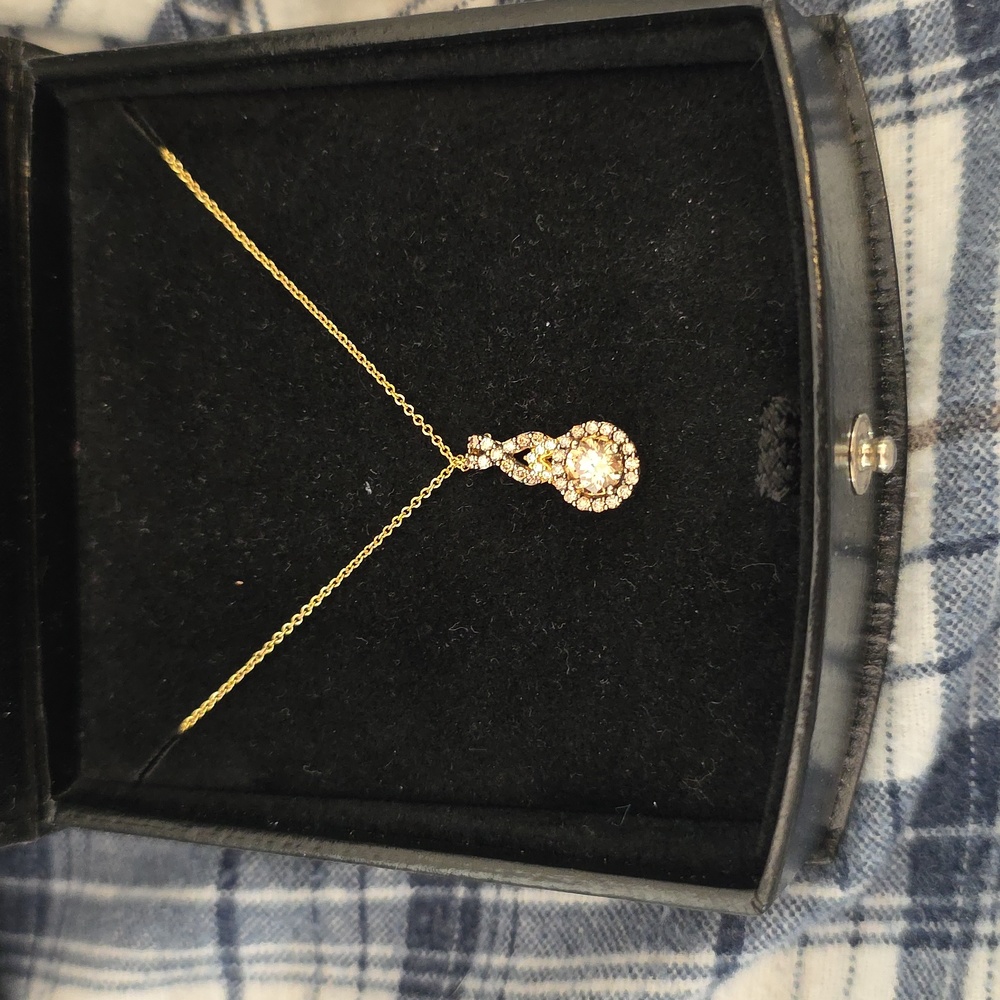 💞Le Vian 14K Dimond Pendant w Chocolate Diamonds